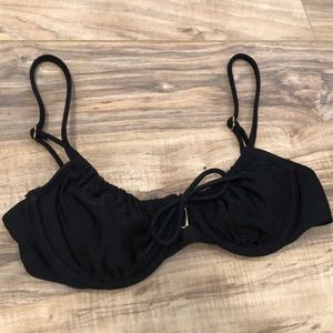 Black Underwire Swimsuit Top